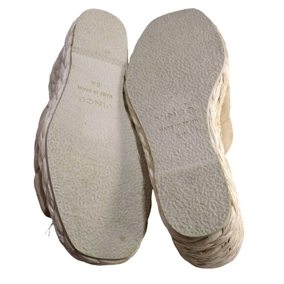 Vince Beige Suede Wedge Espadrilles Sandals -LT3138 - Picture 5 of 5